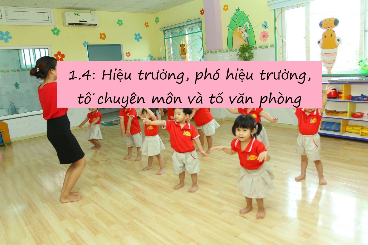 Tiêu chí 1.4: Hiệu trưởng, phó hiệu trưởng, tổ chuyên môn và tổ văn phòng