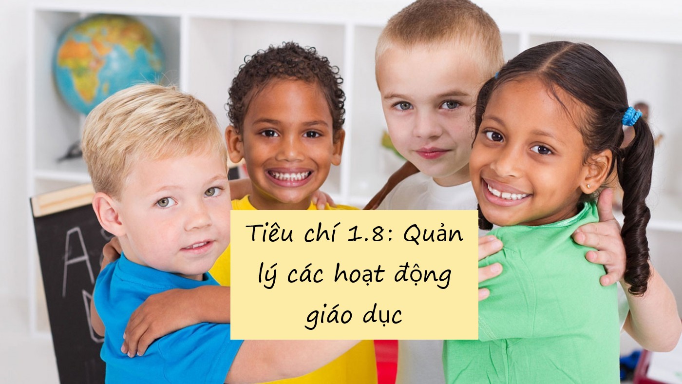 Tiêu chí 1.8: Quản lý các hoạt động giáo dục