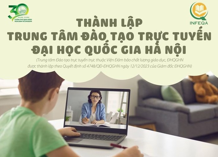 Sắp diễn ra Lễ công bố thành lập Trung tâm Đào tạo trực tuyến ĐHQG Hà Nội