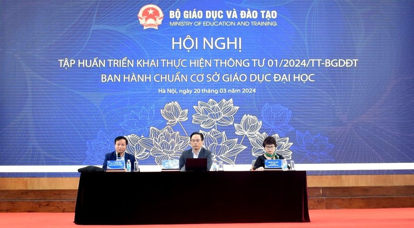 Bộ GD&ĐT tập huấn triển khai chuẩn cơ sở giáo dục đại học