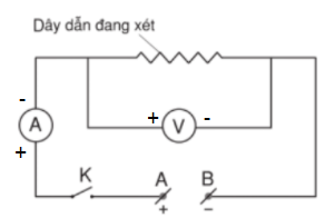 Giải bài 3 vật lí 9: Thực hành: Xác định điện trở của một dây dẫn bằng ampe kế và vôn kế