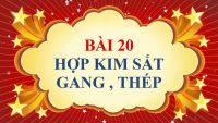 Bài 20: Hợp kim sắt: Gang, thép