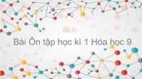 Bài 24: Ôn tập học kì 1