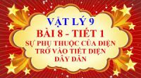 Bài 8: Sự phụ thuộc của điện trở vào tiết diện dây dẫn