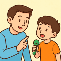 Nói rõ ràng, chậm rãi, nhìn vào người đối diện.