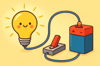 Bóng đèn sáng nhờ dòng điện