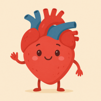 Trái tim bơm máu đi khắp cơ thể