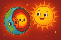 Lõi Trái Đất nóng hơn cả bề mặt Mặt Trời!