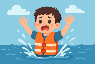 Khi bị rơi xuống nước