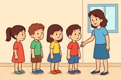 Không chen lấn, biết xếp hàng chờ đến lượt