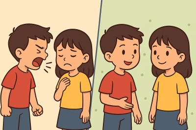 Nói lời nhẹ nhàng với bạn bè