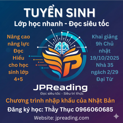 Khai giảng lớp JPReading Học nhanh - Đọc siêu tốc