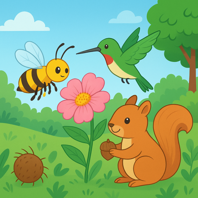 Động vật giúp thụ phấn, phát tán hạt giống