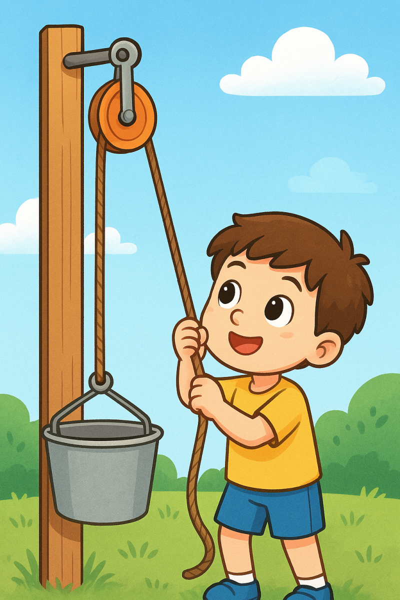 Ròng rọc giúp kéo vật lên cao