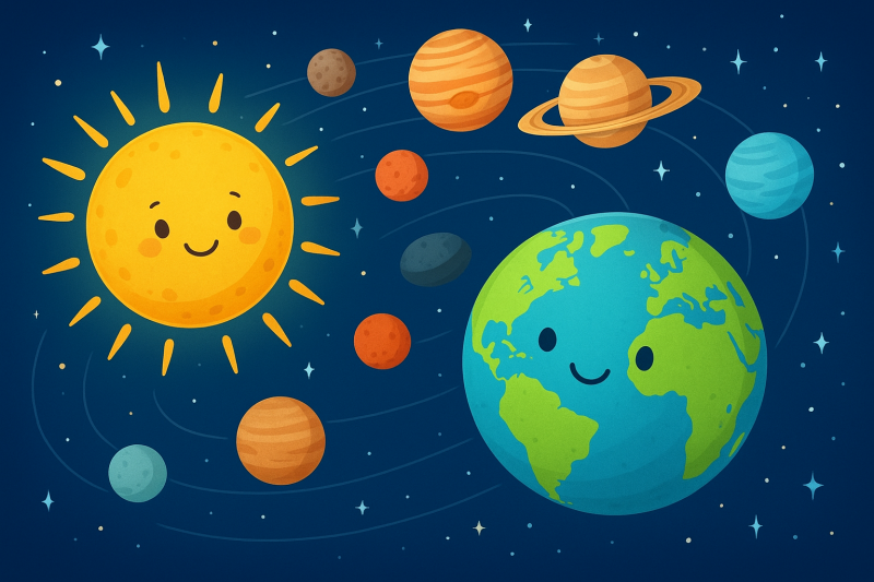 Trái Đất chỉ là một hành tinh nhỏ bé trong hệ Mặt Trời