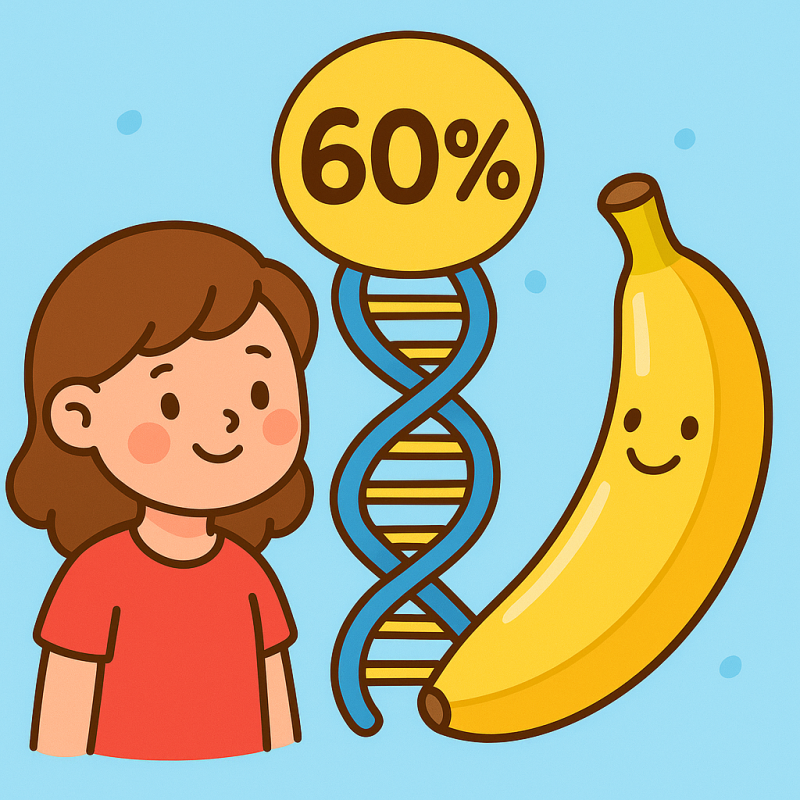 DNA của con người và chuối giống nhau đến 60%!