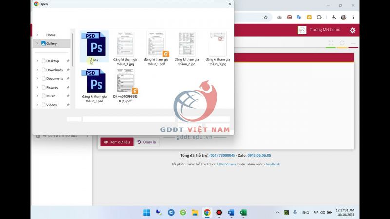 Quản lý thông tin trường học PM Ăn bán trú