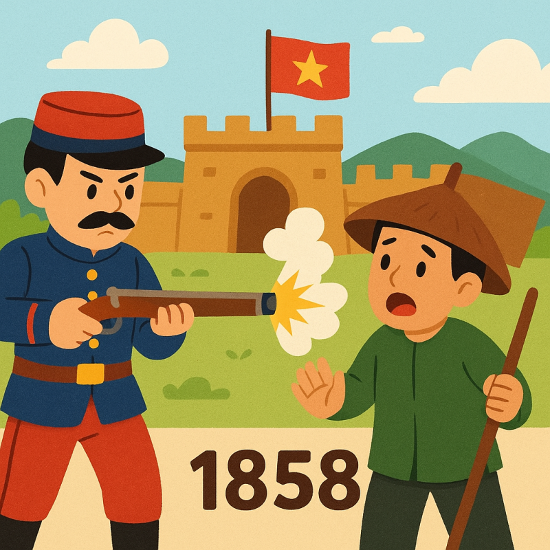 Thực dân Pháp nổ súng xâm lược Việt Nam tại Đà Nẵng (1858)