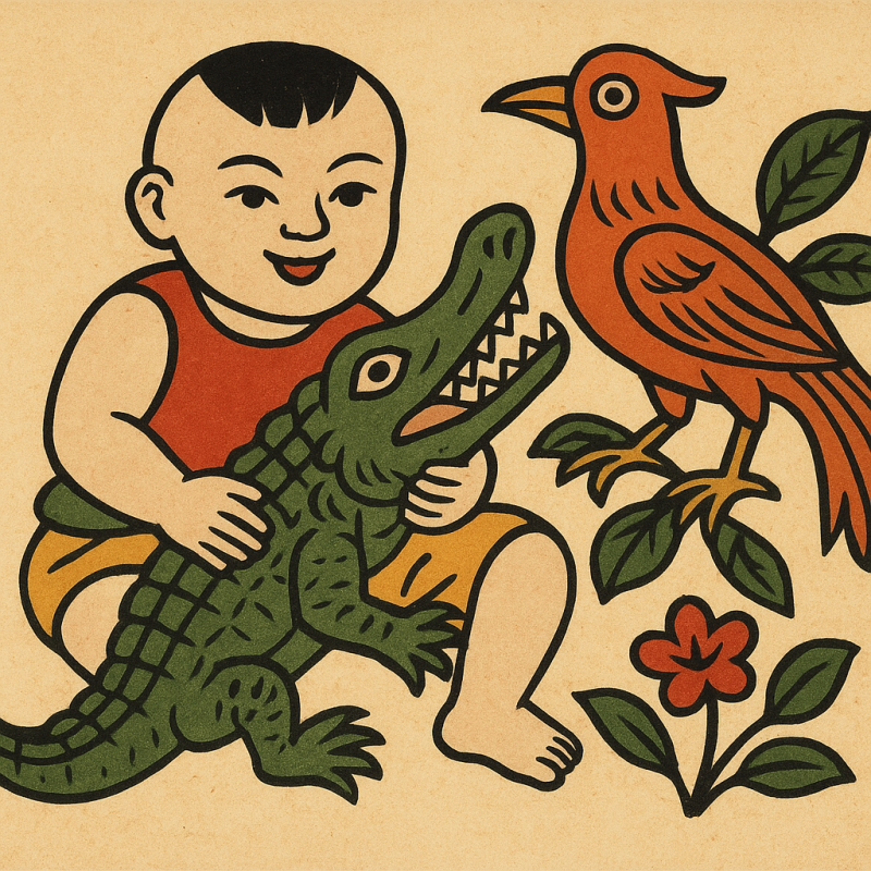 Tranh Đông Hồ – nghệ thuật từ lá tre & điệp