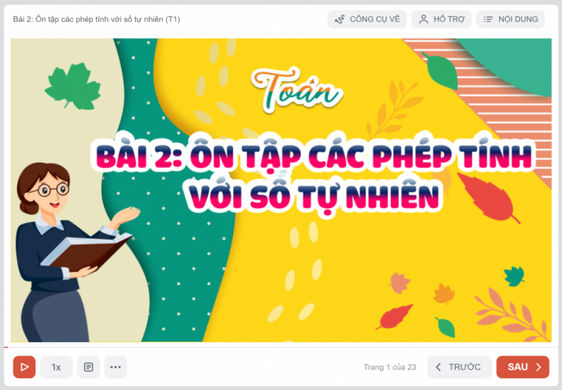 Bài 02: ÔN TẬP CÁC PHÉP TÍNH VỚI SỐ TỰ NHIÊN